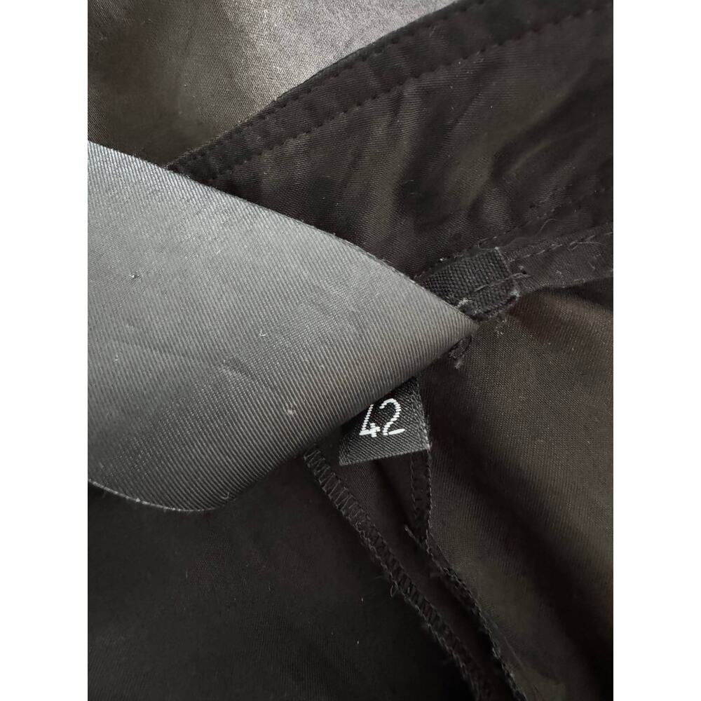 Isabel Benenato Cropped Wide Leg Cupro Pants Black - Picture 8 of 8